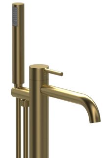 Напольный смеситель для ванны Raiber Graceful RPG-010 золото матовое